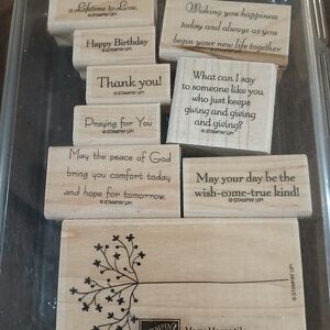 Stampin' Up! Wooden Stamp Set - Very Versatile